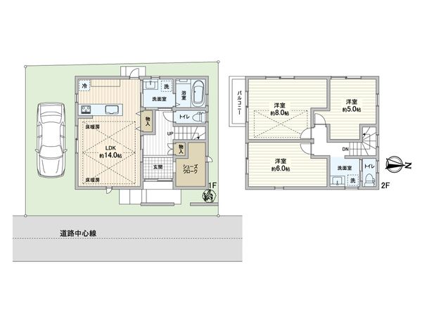 北区紫野上柏野町 間取図(平面図) 北区紫野上柏野町 間取図(平面図)
