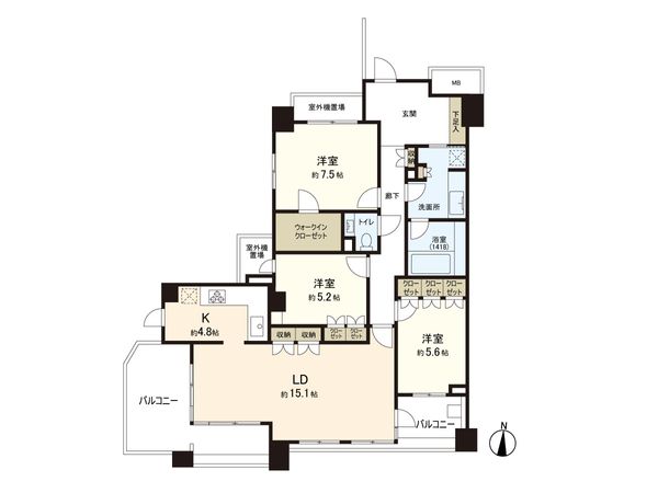 エルパークスクエア京都鴨川 間取図(平面図)