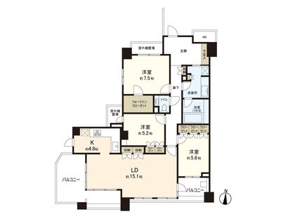 エルパークスクエア京都鴨川 間取図(平面図)
