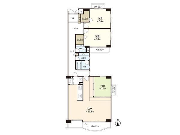 京都平野アーバンライフ 間取図(平面図) 間取図(平面図)