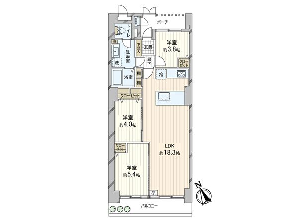じょい下鴨 間取図(平面図)