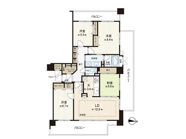 フォルム松ケ崎ノーザンレジデンス 間取図(平面図)