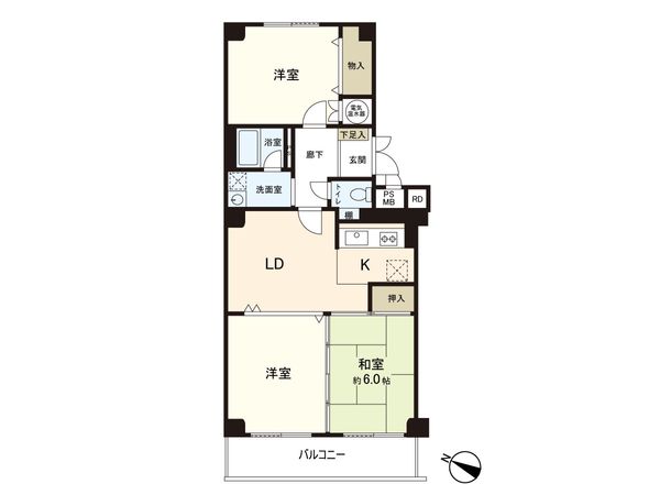 京都北山スカイハイツ A棟 間取図(平面図)