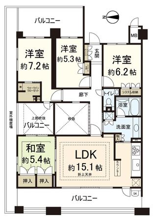 パークシティ北大路 間取図