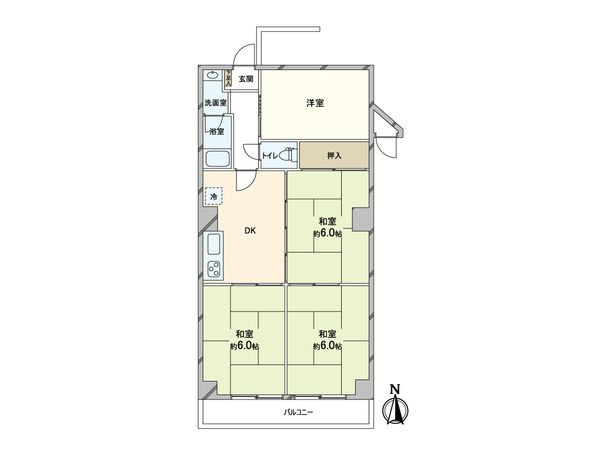 シャルマン北白川銀閣ハイツ 間取図(平面図)