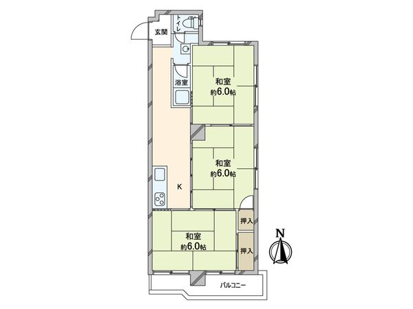 シャルマン植物園ハイツ 間取図(平面図)