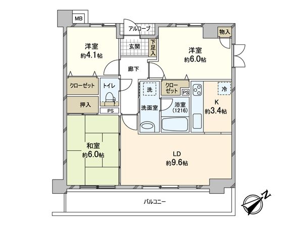 サントハイム北白川 間取図(平面図) サントハイム北白川 間取図(平面図)