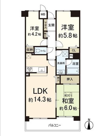 岩倉花園パーク・ホームズ 間取図(平面図) 岩倉花園パーク・ホームズ 間取図(平面図)