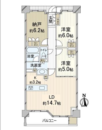 プラウド京都白川通 間取図(平面図) プラウド京都白川通 間取図(平面図)
