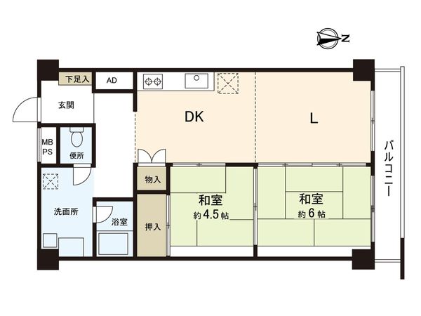 チサンマンション一乗寺 間取図(平面図) チサンマンション一乗寺 間取図(平面図)