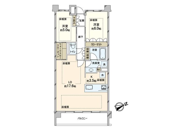 Brillia京都松ヶ崎 間取図(平面図)