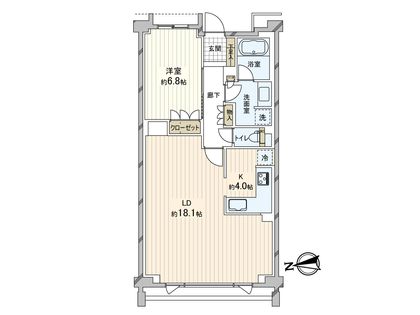 J.GRAN THE HONOR下鴨糺の杜 参道西 間取図(平面図)