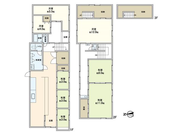 左京区岩倉中町 間取図(平面図)