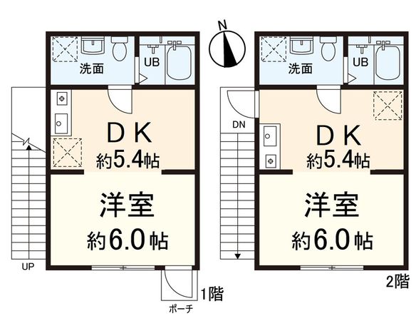 川田山田ハイツ 間取図(平面図) 川田山田ハイツ 間取図(平面図)