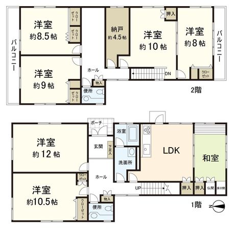 左京区北白川山田町 間取図(平面図) 左京区北白川山田町 間取図(平面図)