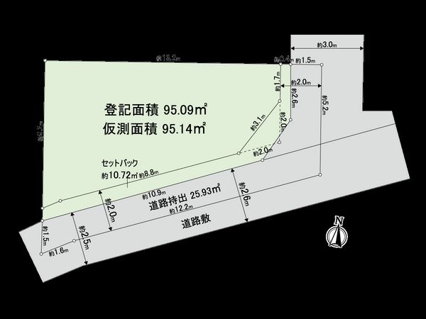 住之江区安立4丁目 土地 区画図