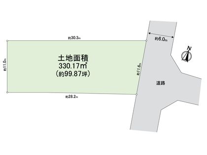 住吉区墨江4丁目 土地 区画図
