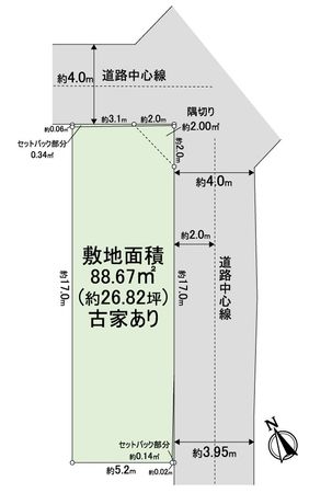 阿倍野区阪南町4丁目 土地 区画図 阿倍野区阪南町4丁目 土地 区画図