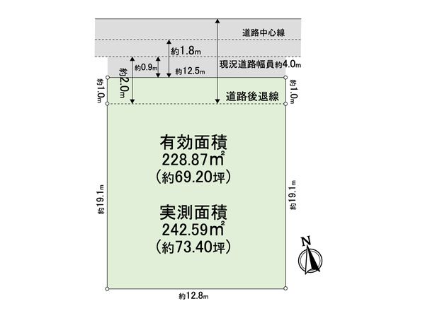 阿倍野区昭和町2丁目 土地 区画図 区画図