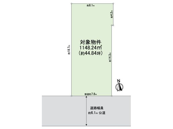 阿倍野区阪南町6丁目 土地 区画図
