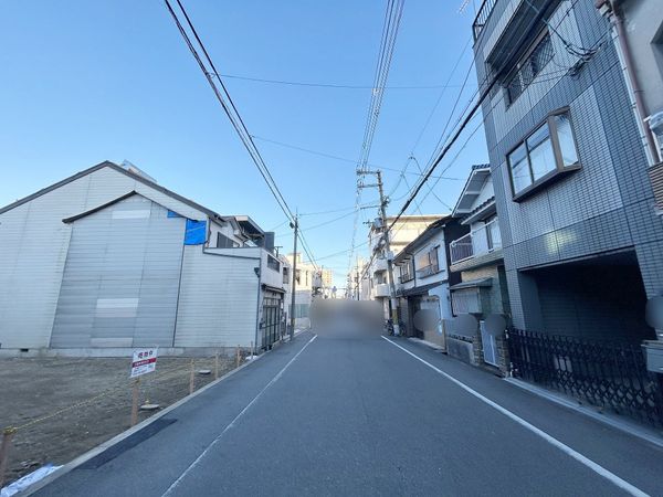 阿倍野区阪南町3丁目 前面道路含む外観
