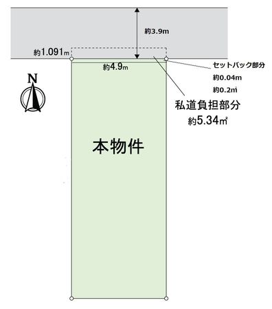 阿倍野区阪南町4丁目 区画図