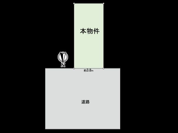 住之江区北島3丁目 古家付土地 区画図 住之江区北島3丁目 古家付土地 区画図