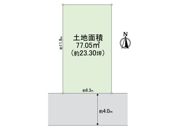 柏原市旭ケ丘3丁目 土地 区画図 柏原市旭ケ丘3丁目 土地 区画図