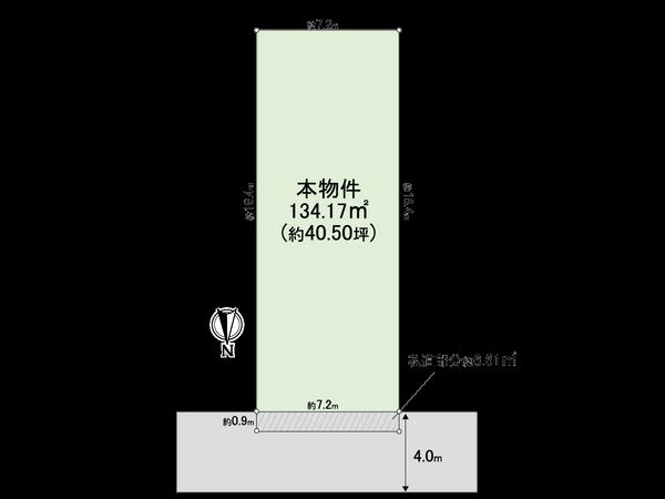 阿倍野区阪南町5丁目 土地 区画図 阿倍野区阪南町5丁目 土地 区画図