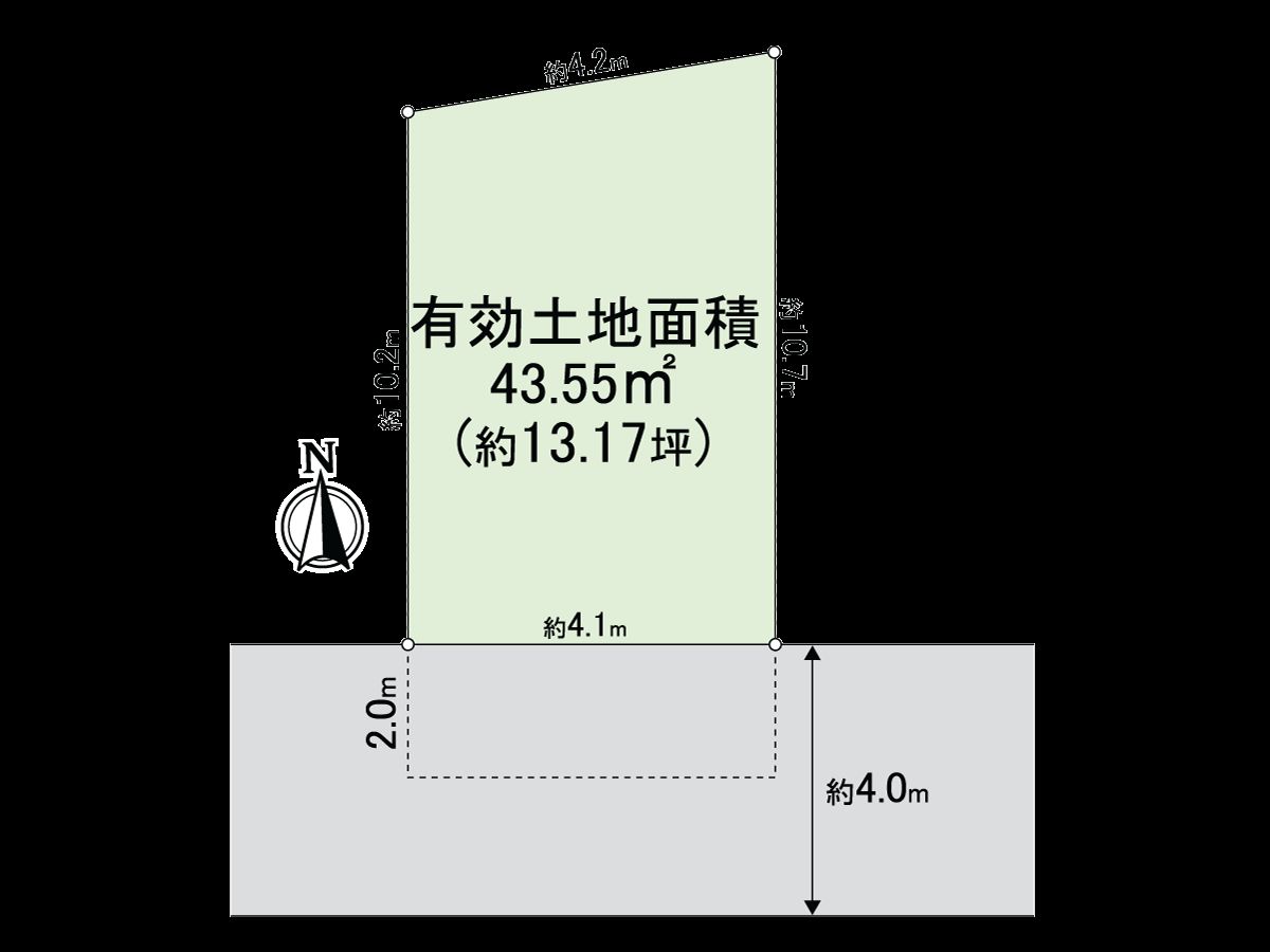 平野区喜連1丁目 戸建 区画図 区画図