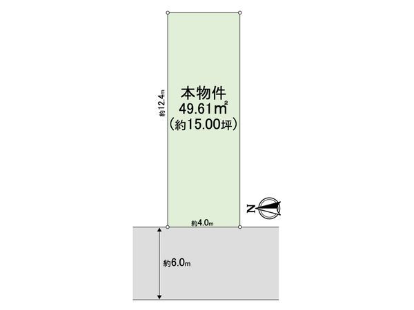 東住吉区田辺3丁目 建物付土地 区画図