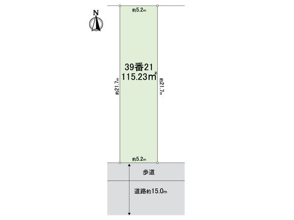 東住吉区東田辺3丁目 土地 区画図 東住吉区東田辺3丁目 土地 区画図