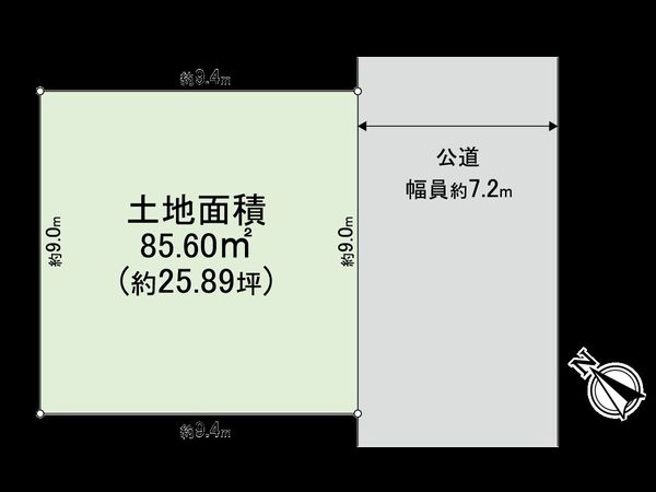 住吉区万代3丁目 土地 区画図 住吉区万代3丁目 土地 区画図