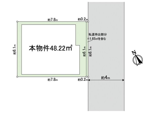 住之江区新北島3丁目 土地 区画図