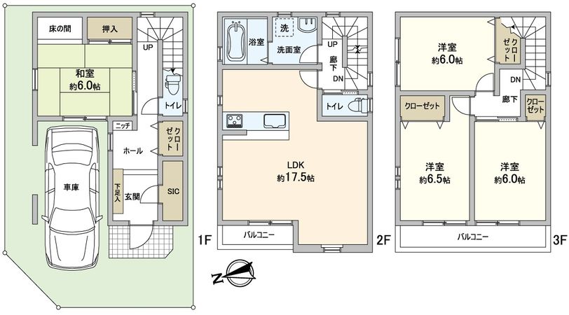 住之江区東加賀屋4丁目 戸建 間取図(平面図)