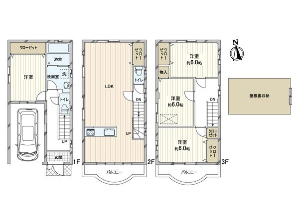住之江区西加賀屋3丁目 戸建 間取図(平面図) 間取図(平面図)