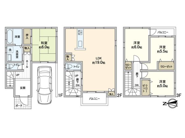 住吉区清水丘二丁目 戸建 間取図(平面図) 住吉区清水丘二丁目 戸建 間取図(平面図)