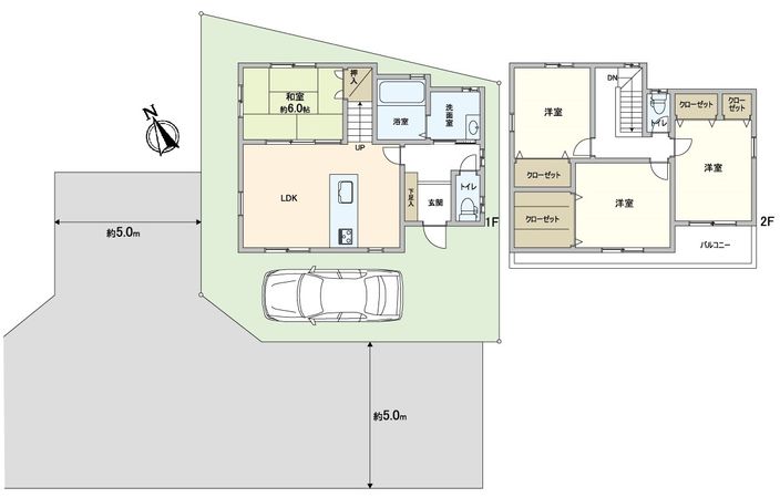 住吉区庭井2丁目 間取図(平面図)