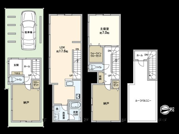 平野区流町2丁目 B号地 間取図(平面図) 平野区流町2丁目 B号地 間取図(平面図)