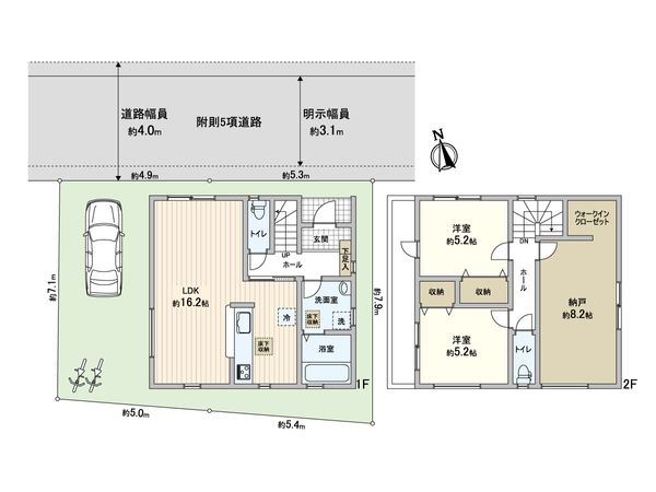 住之江区安立一丁目 新築戸建 間取図(平面図) 住之江区安立一丁目 新築戸建 間取図(平面図)