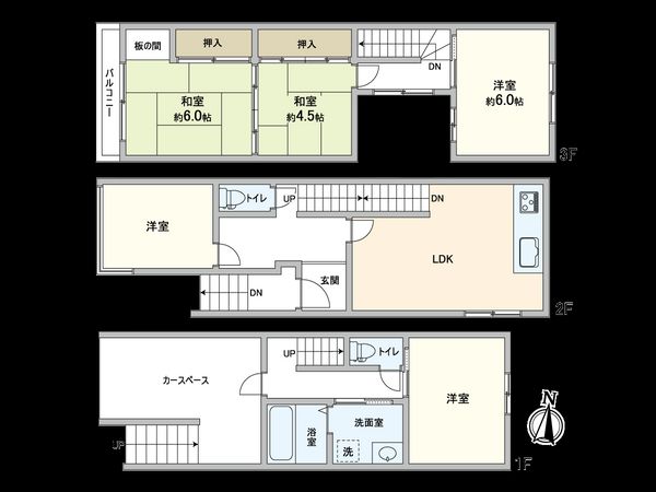 住吉区清水丘2丁目 戸建 間取図(平面図) 住吉区清水丘2丁目 戸建 間取図(平面図)