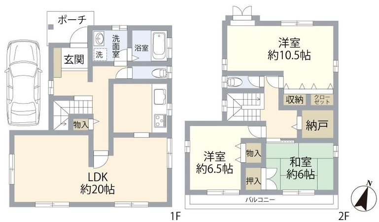 堺市西区上野芝向ヶ丘6丁 戸建 間取図(平面図) 堺市西区上野芝向ヶ丘6丁 戸建 間取図(平面図)