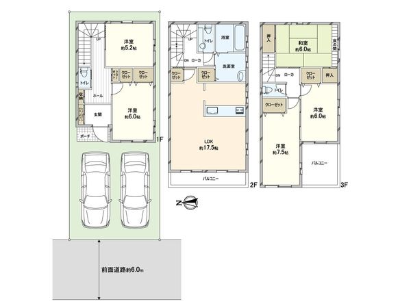 住之江区住之江2丁目 戸建 間取図(平面図)