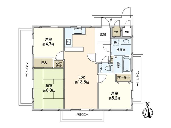ディナスティ住之江 間取図(平面図) ディナスティ住之江 間取図(平面図)