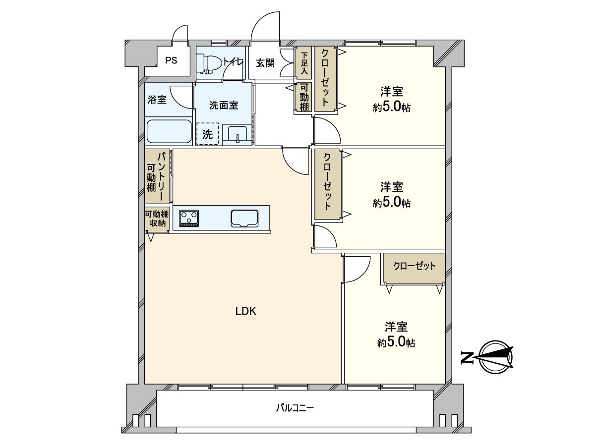 住吉ニューライフ 間取図(平面図) 間取図(平面図)