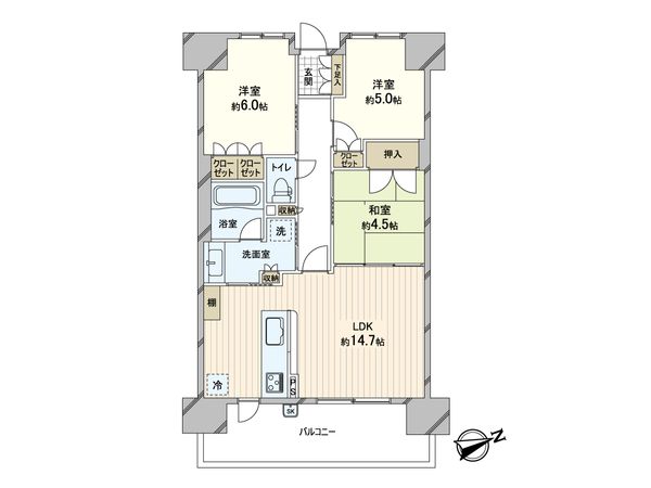 ディアエスタミオ南住吉壱番館 間取図(平面図) ディアエスタミオ南住吉壱番館 間取図(平面図)