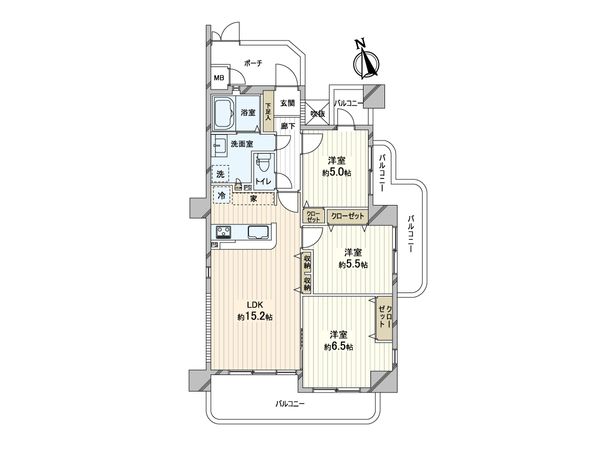 シャルマンフジ住之江公園ドシール 間取図(平面図) 間取図(平面図)