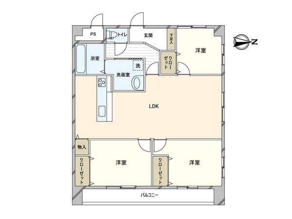住吉ニューライフ 間取図(平面図)
