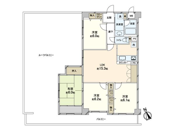 西田辺グリーンマンション 間取図(平面図) 西田辺グリーンマンション 間取図(平面図)