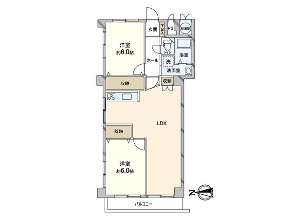 フルーレゾン田辺本町 間取図(平面図) フルーレゾン田辺本町 間取図(平面図)